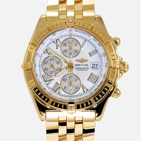 white gold breitling|breitling gold watches prices.